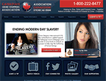 Tablet Screenshot of canadiancrimestoppers.org